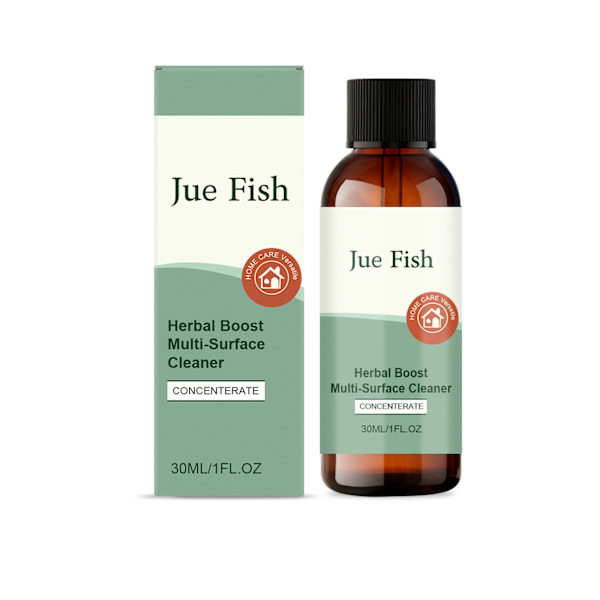 30 ml Herbal Boost Multi-Surface Cleaner Koncentrat, Naturlig Formel til Køkken,
