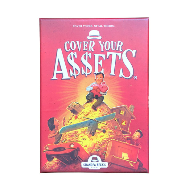 Cover Your Assets Engelsk version Party Party Brætspil Kort Legetøjs Spil Kort