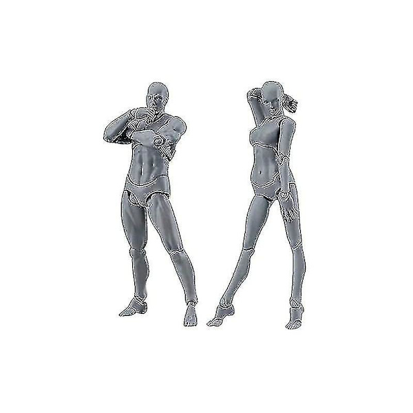 Flyttbar Mannequin Actionmodell - PVC Rittningsdocka Delar/Set för Skrivbordsdekoration och Skiss