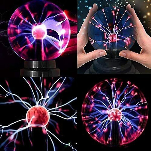 Electric Magic Static Plasma Ball - Lava Globe -yövalolamppu kosketusherkällä ohjauksella