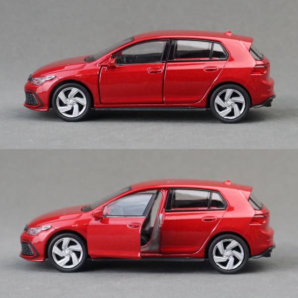 1:36 Legeringsbilmodel Volkswagen Golf GTI, Træk-tilbage Legetøjsbil til Børn, Åbne Døre Simulationskøretøj Legetøj