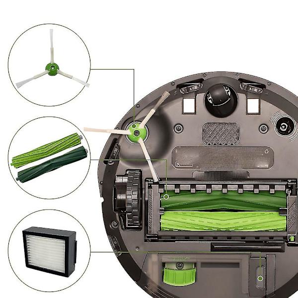 Dammsugartillbehör för iRobot Roomba E5 E6 E7 I3 I3+ I4 I6 I6+ I7 I7+ I8