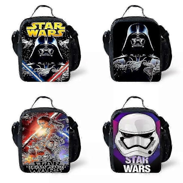 Star Wars-inspirert isolert matboks for barn, studenter, snacks, mat, piknik, oppbevaring Pattern 2