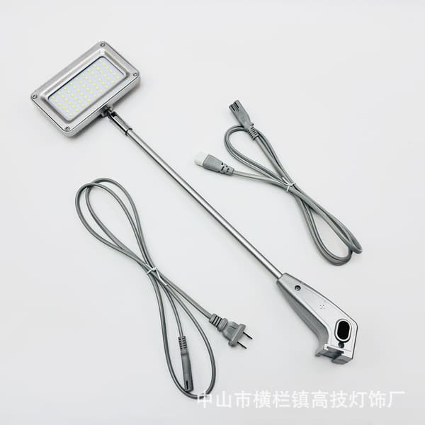 LED Langarm Spotlight til Udstillingsbaggrundsbanner, 16W Flood Light til Hurtig Væg Pop Up Display Stand med 2m Kabel B