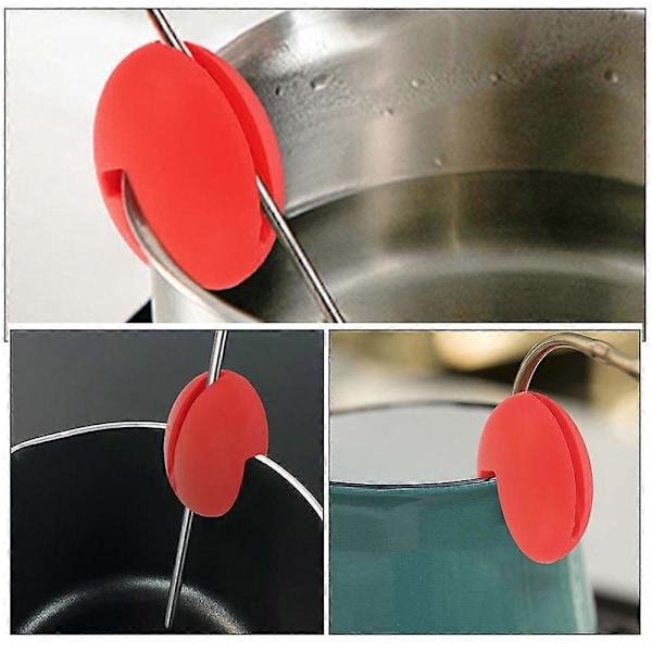 3 stk. Universell Silikon Gryteklips for Temperaturprobe Koke Gryte Side Termometer Klemme