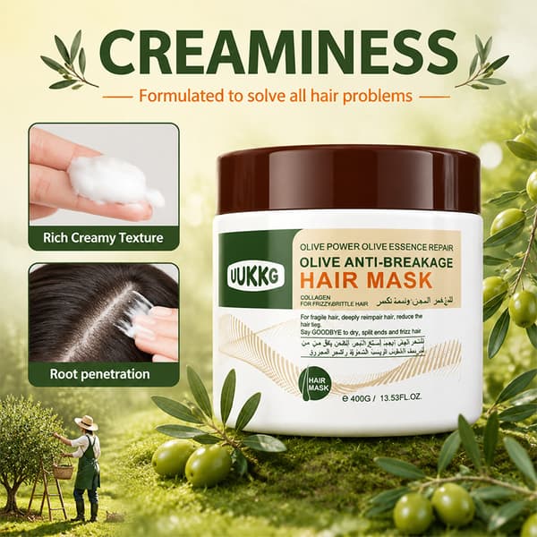 400g Hårmask Balsam, Behandling mot Håravfall och Hårbrott, Djupt Återfuktande Hårvårdskräm för Torrt Skadat Hår A