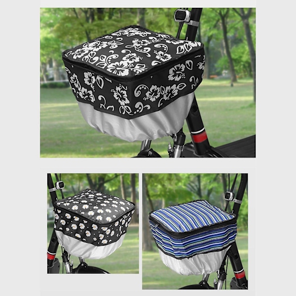 2-pack cykelkorgsskydd, cykelkorg regnskydd för motorcyklar, trehjulingar, korgmodell A
