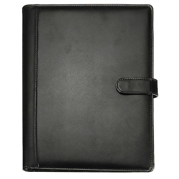 Sort A4 Executive Conference Folder Portfolio - Pu Læder Document Organizer