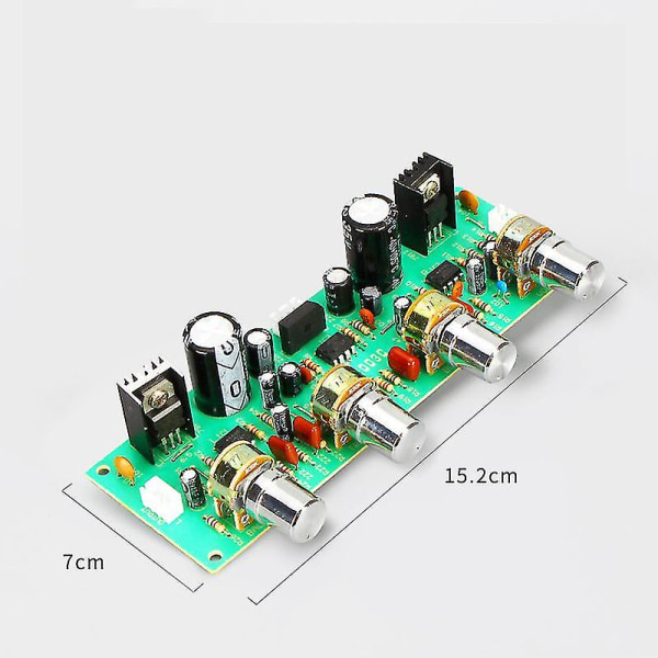 12v Ne4558 Hifi Preamp Tone Board Diskant Lydstyrkekontrol -forstærkerkort