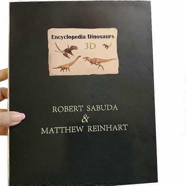 3D Encyclopedia Prehistorica Dinosaurs, Morsom Dinosaurleksikon 3D Bilde Pop Up Bok Bursdagsgave til Barn B