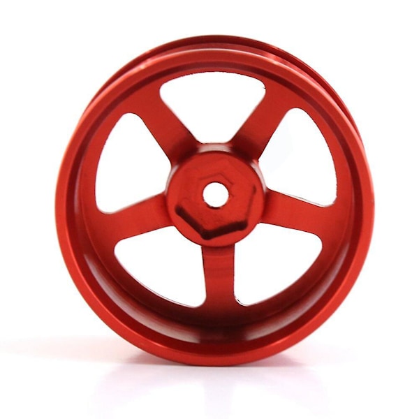 4kpl 1/10 Rc On-road auto 52mm metallivanne pyörän napa Sakuraan, vaaleansininen