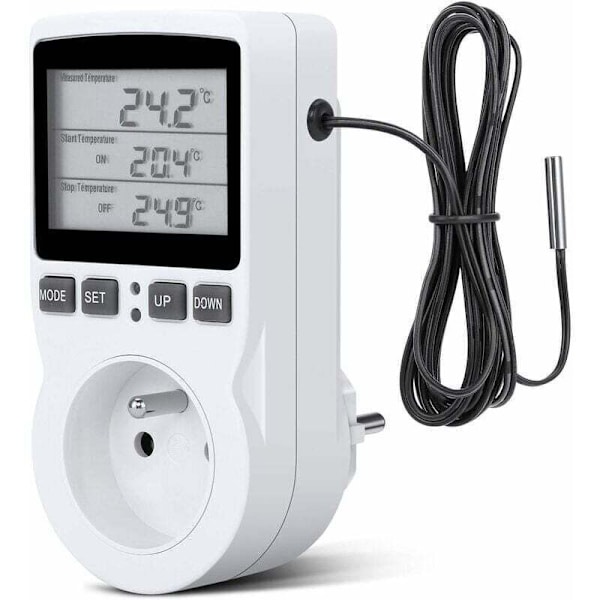 Pris Termostat. Pris Minuttklokke Digital. Pris Programmerbar Digital Timer med Probe. Programmerbar Digital Timer. Pris Termostat