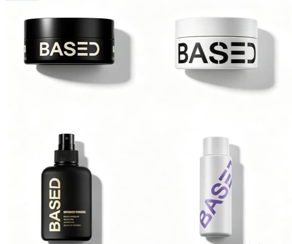 Base Hair Mud, Stærkt Hold Lav Glans Mat Tekstur Langvarig Fluffy Duft Hårvoks 4 Stk Sæt