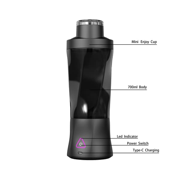 Bærbar blender med stor kapasitet, kraftig elektrisk juicerkopp som knuser is A