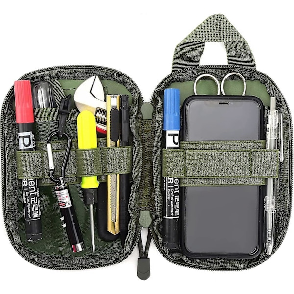 Taktisk Molle-ficka Nylon Militär Edc Liten Midjepåse Pack Väska För Utomhussporter Väskor Grön