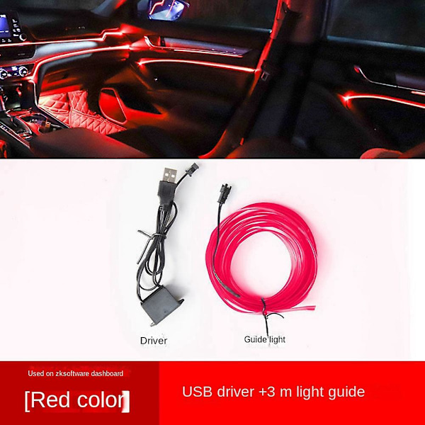 USB-driven billampa, kall ljus LED utan modifiering (grön)