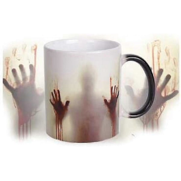 The Walking Dead Mug Färgbyte Värmekänslig Keramik 11oz Kaffe Mugg Överraskningsgåva