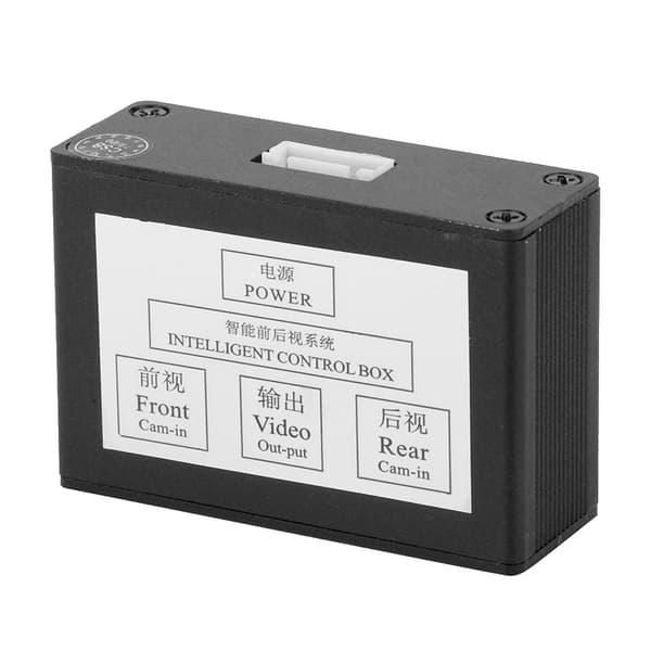 Smart bilparkeringskamera-konverter front bakfra video switch kanal kontrollboks adapter