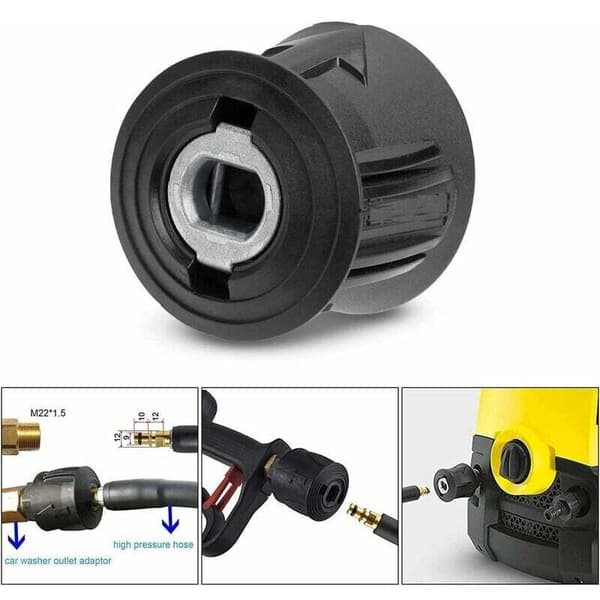 Snabbkoppling för högtryckstvätt, Union A M22 14mm slangkoppling, Kärcher-kompatibel adapter