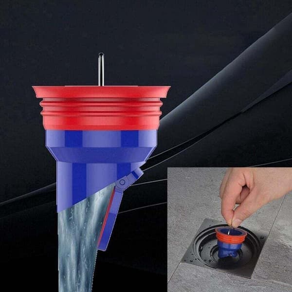 Duschgolvbrunnspropp, luktfälla, för kök, badrum, silikonavloppsslang, luktfälla, snabbavloppsventil 5,3 x 5,3 cm