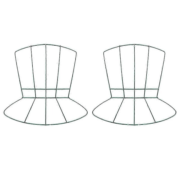 2 stk. Metall Krans Ramme DIY Hatt Formet Tråd Krans Ramme Håndverk Garland Ramme