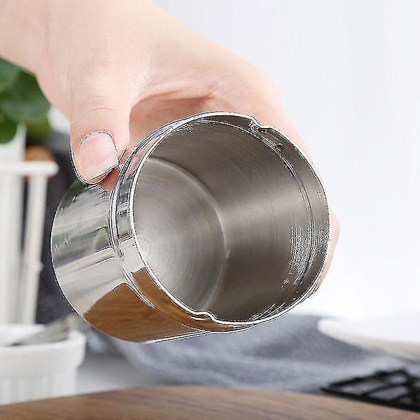 Sjokoladeshakerlokk i rustfritt stål - Sukker, mel, kakao - Sifter - Kjøkkenverktøy (6×8cm)
