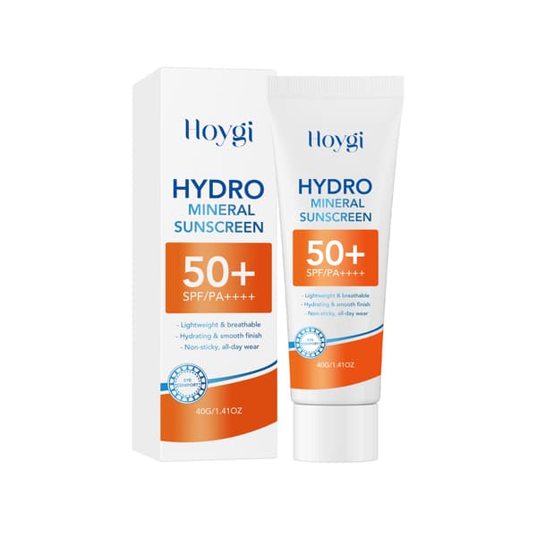 SPF50+ PA++++ Hydro Mineral Solkrem, 40g - Lett heldagsbeskyttelse