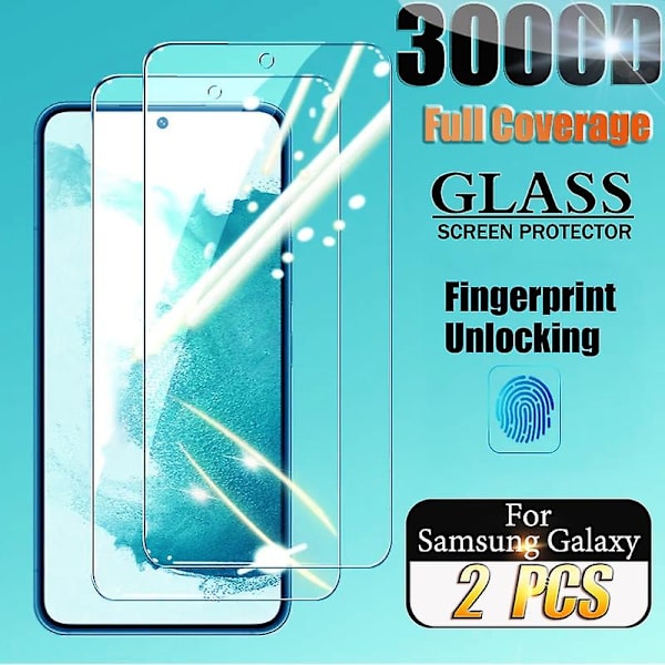 2 st Härdat Glas för Samsung Galaxy S22 Skärmskydd