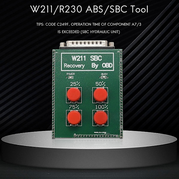 OBD W211 R230 ABS-työkalu Korjaus Koodi C249F Nollaustyökalu Be -Nz:lle