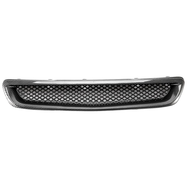 Front Hood Grill Grille i karbonfibermønster ABS for EK JDM DX EX LX T-R 1996-1998