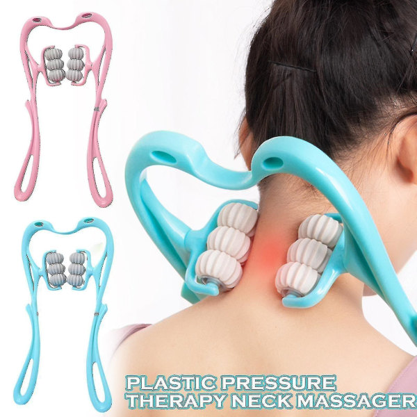 Neck Massager Roller Colorful Plastic Shoulder Trigger Point Therapy Afslapning