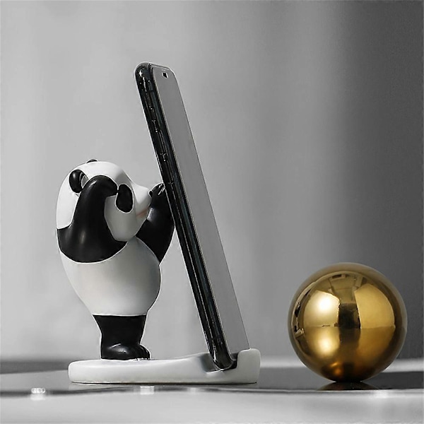 Panda Mobiltelefonhållare Små Ornament Skrivbord