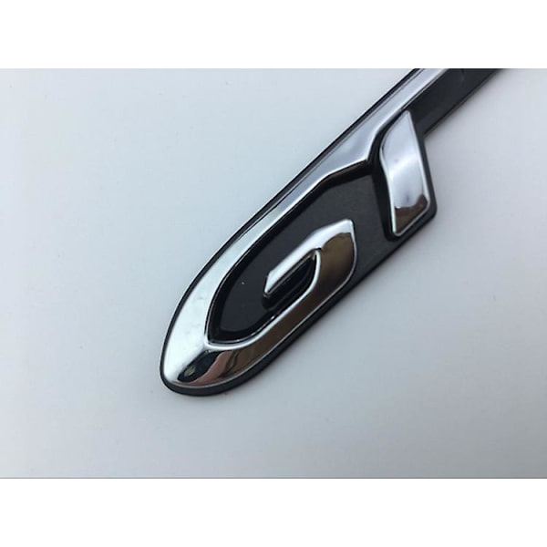 SSRGV 1 stk. GT Sølv Sort Rød Metal Badge til Peugeot 2008 3008 208 308 5008 508 108 RCZ