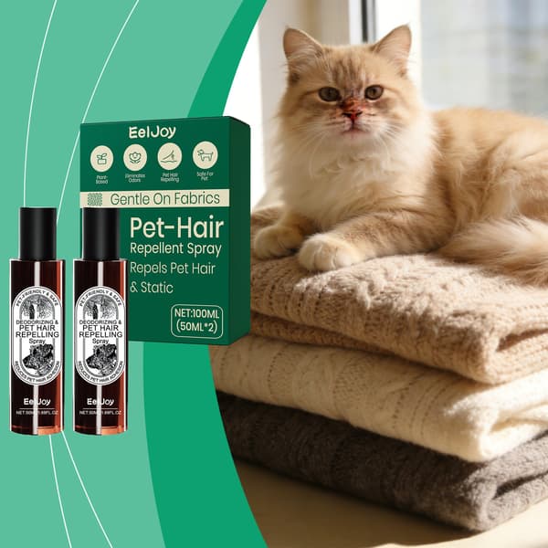 Avvisande spray för husdjurshår (2-pack), statisk och luktkontroll för tyger