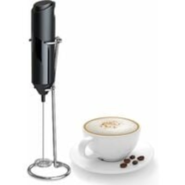 Milk Frother Handheld for Coffee with Stand -  hand frother wand, Electric whisk Drink Mixer Mini Foamer for C