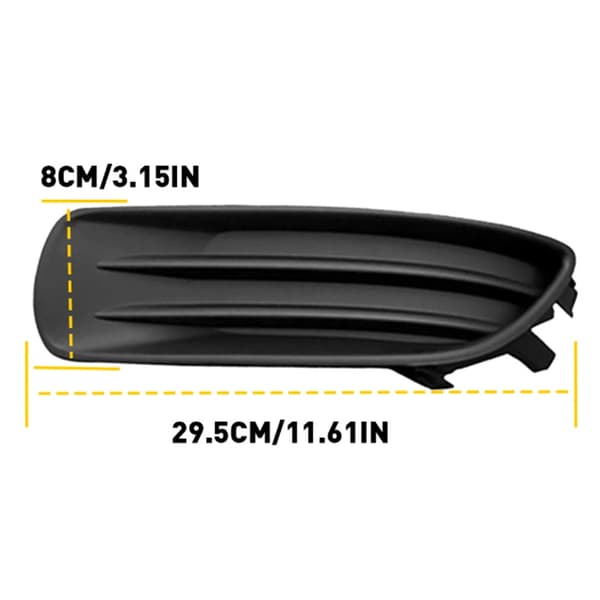Tåkelysdekselsett for Toyota Corolla 2003-2004, svart frontstøtfangergrill