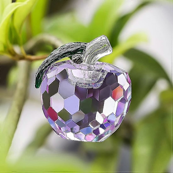 Krystalæble Papirvægt Kunstglas Frugt Samleobjekter Gave Til Valentinsdag Gave Hjem Bryllup Dekoration Ornament