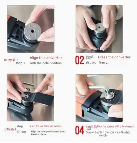 2-pack nya Starlock System tigersågbladadapter, kompatibel med Starlock-gränssnittsverktyg