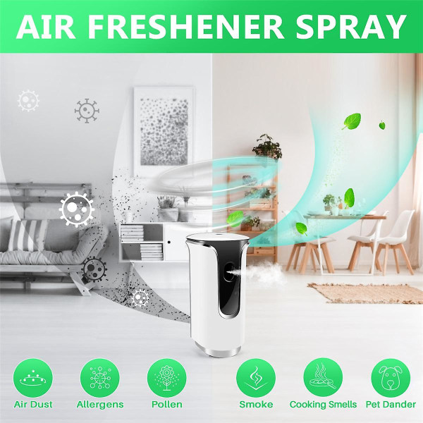 Automatisk luftfrisker spraydispenser, duftdispenser vægmontering/fritstående programmerbar spra