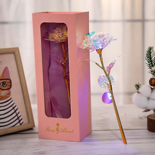 Crystal Rose Pink Box Bursdagsgaver som er kompatible med gaven hennes