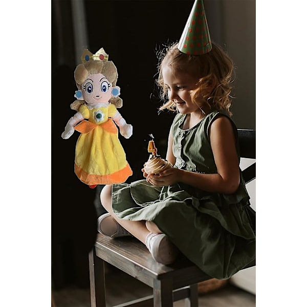 Seriefigurer Prinsesse Peach og Prinsesse Daisy Plyslegetøj 9,8 tommer Prinsesse Daisy Sød Plyslegetøj og Pigers Fødselsdagsgave