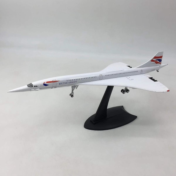 1/200 Concorde Supersonic passasjerfly Air France British Airways modell for statisk skjermsamling britisk