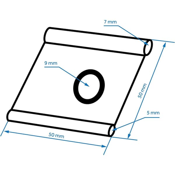 Husbil markiskrokar, husvagnskrokar passar spår med 5/6 mm - 7/8 mm rörhål A