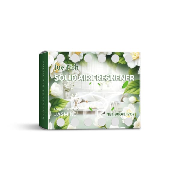 Jasmin Solid Luftfrisker, Langvarig Lugtfjerner til Hjem & Bil (90g)