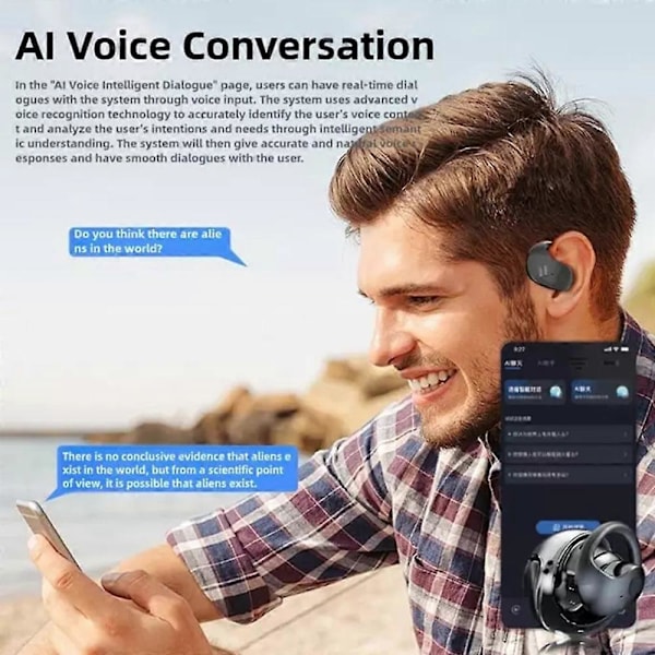 Trådlösa Bluetooth-hörlurar Sport Hörlurar Affärs Hörlurar AI Hörlurar, Översättningshörlurar