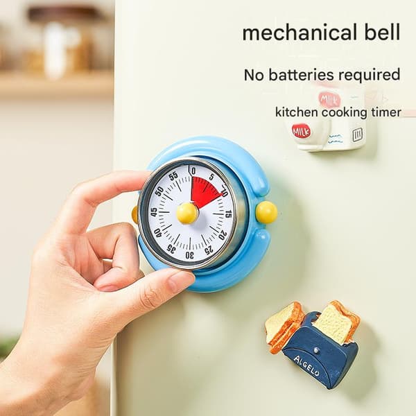 Magnetisk visuel timer, køkken madlavning nedtællingstimer bærbar tidsstyring alarmpåmindelse