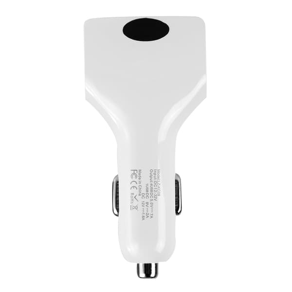 4-Port USB 3.0 Rask Billader Hurtiglading Blå LED med Smart IC ABS