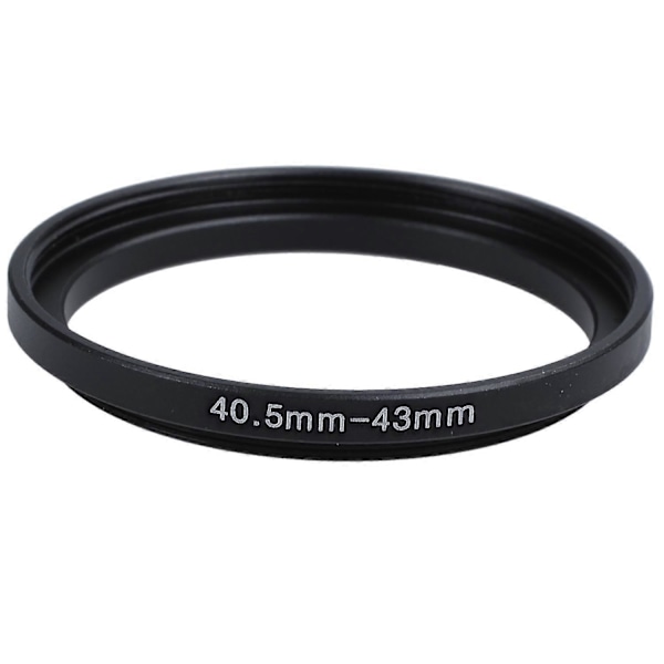 Kamerans steg-upp adapterring i metall, 40,5 mm till 43 mm