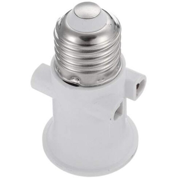 Sokkeladaptere E27 4A AC100-240V, lampeadapter
