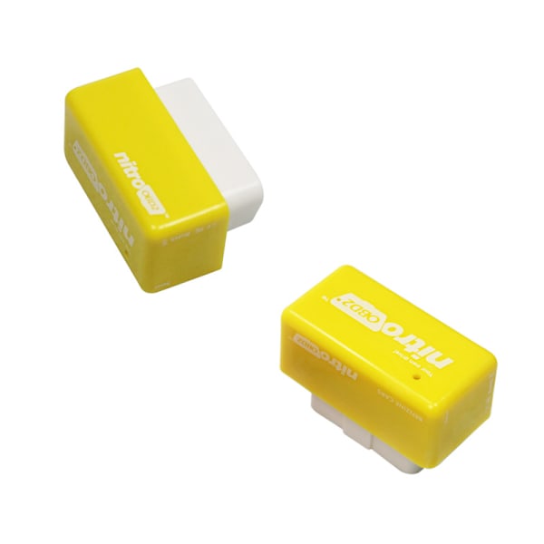 4 st super ECO OBD2 Plug and Drive OBD effektförstärkare bränslebesparare nitro obd gul